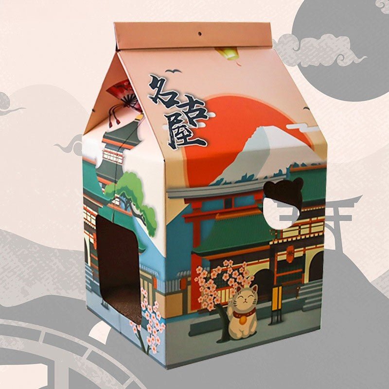 pet house to keep pets warm in a unique design of a milk carton