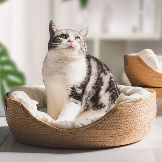 The sleeping basket' Japanese style cat bed