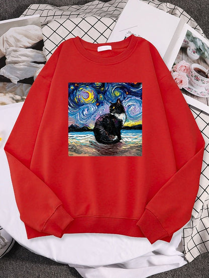 The Starry Meow Cat Sweatshirt