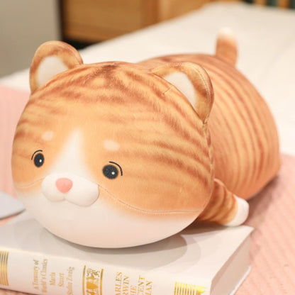 an orange tabby pillow cat plush