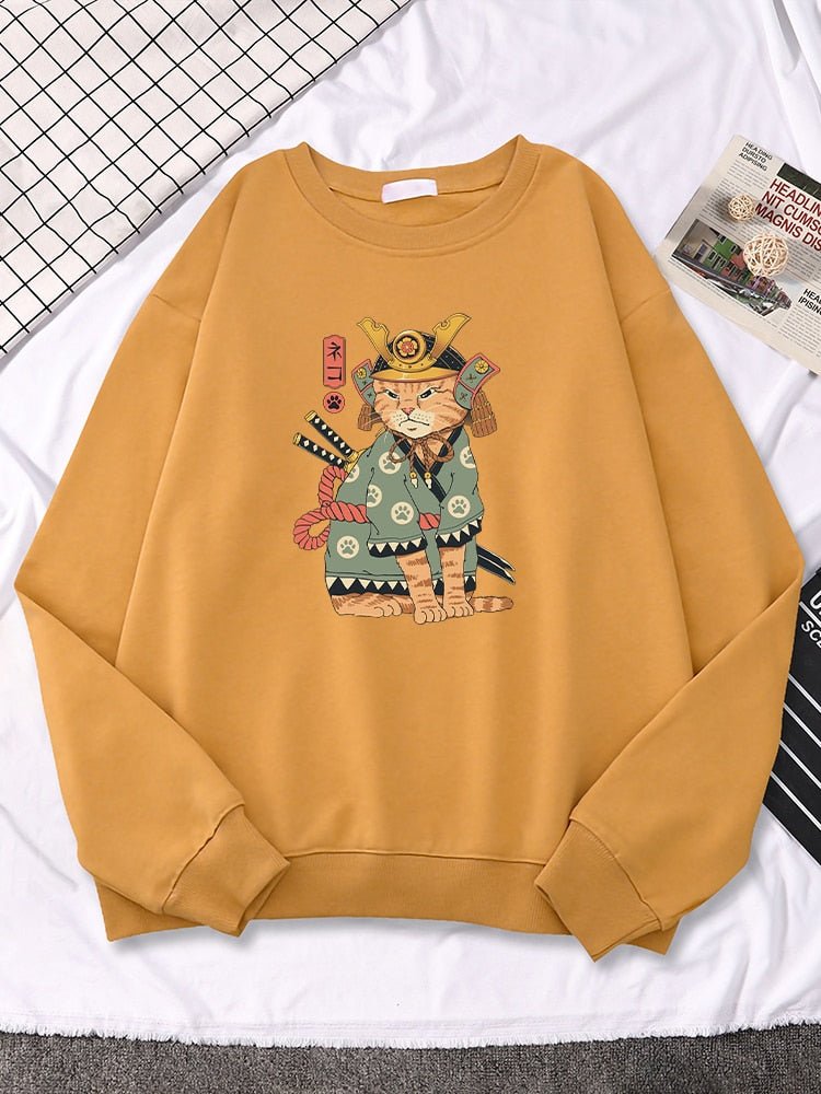 Ukiyo-e Style Japanese Cat Sweatshirt