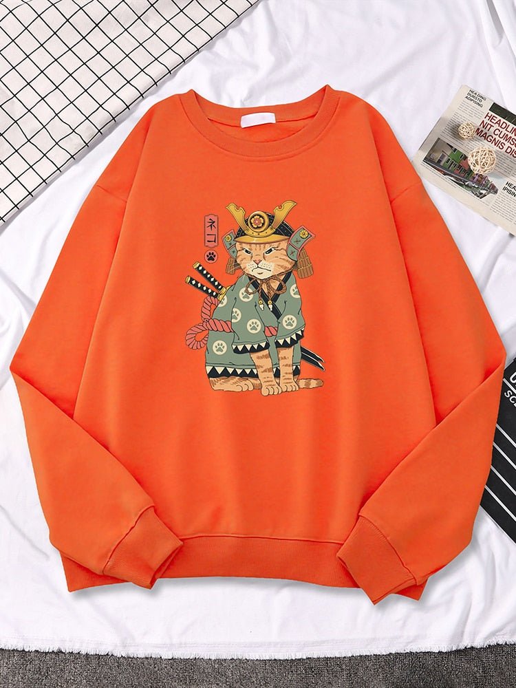 Ukiyo-e Style Japanese Cat Sweatshirt