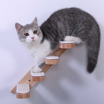 Wall-Mounted Cat Climbing Ladder
