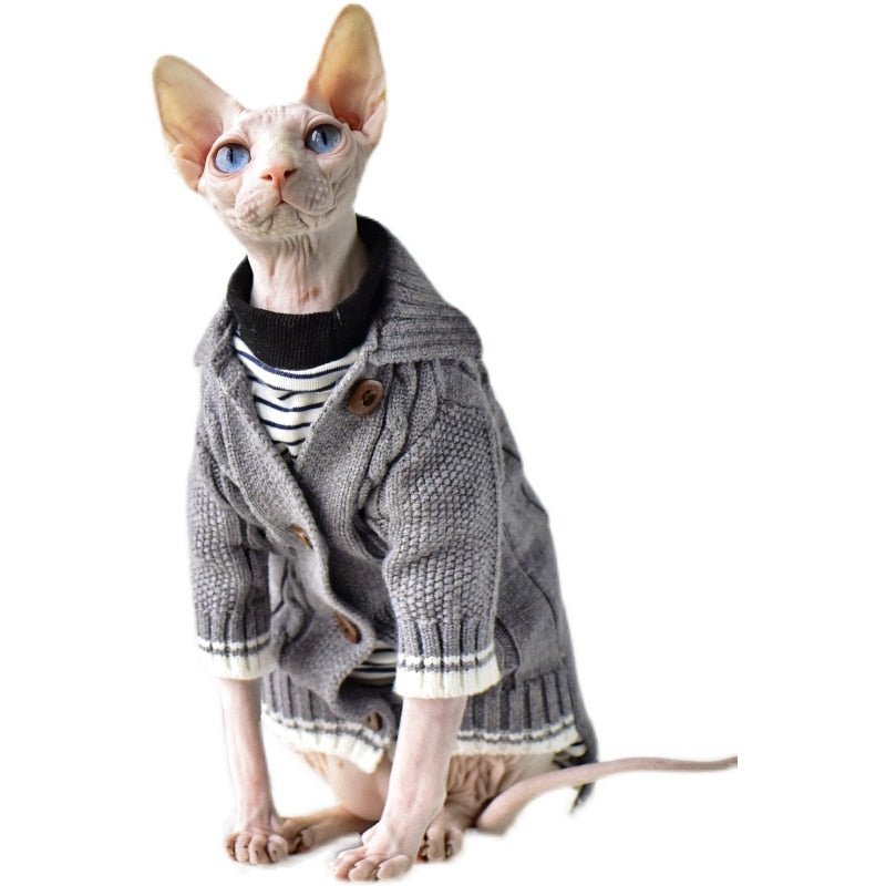 Warm knitwear cat sweater