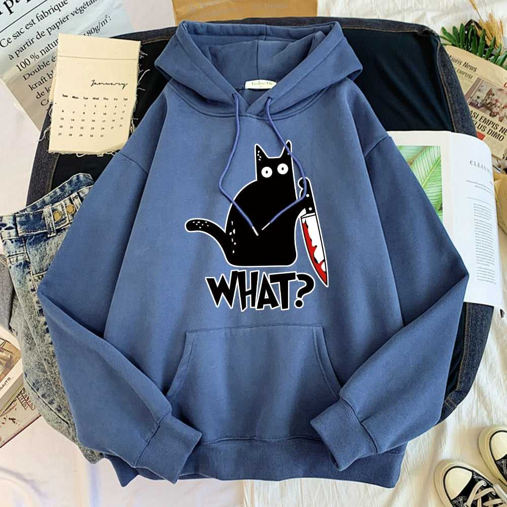 haze color funny cat hoodie that looks hilarious