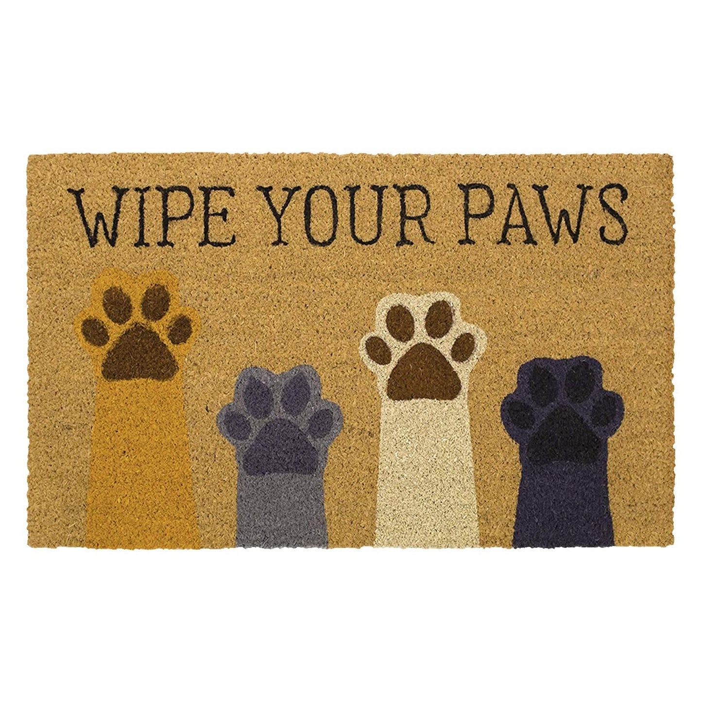 Wipe your paws' welcome cat carpet cat rug