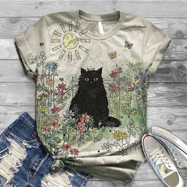 3d cat mom t shirt