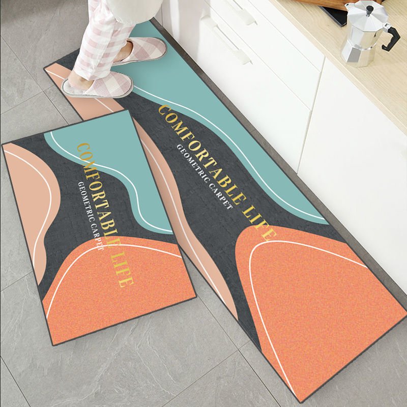 Yummy Fish' adorable cartoon cats carpet rug for kitchen